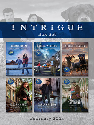 cover image of Intrigue Box Set Feb 2024/Cold Case Identity/Helicopter Rescue/K-9 Security/A Stalker's Prey/Monster In the Marsh/The Sheriff's to Protect